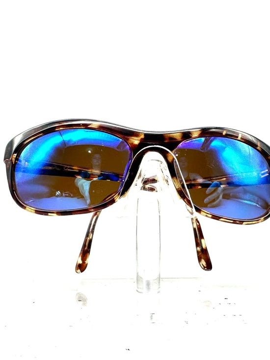 Revo 1001 008 Sunglasses Tortoise Shell Blue Mirror Lens Vintage Wrap Mens Flaw main image 7